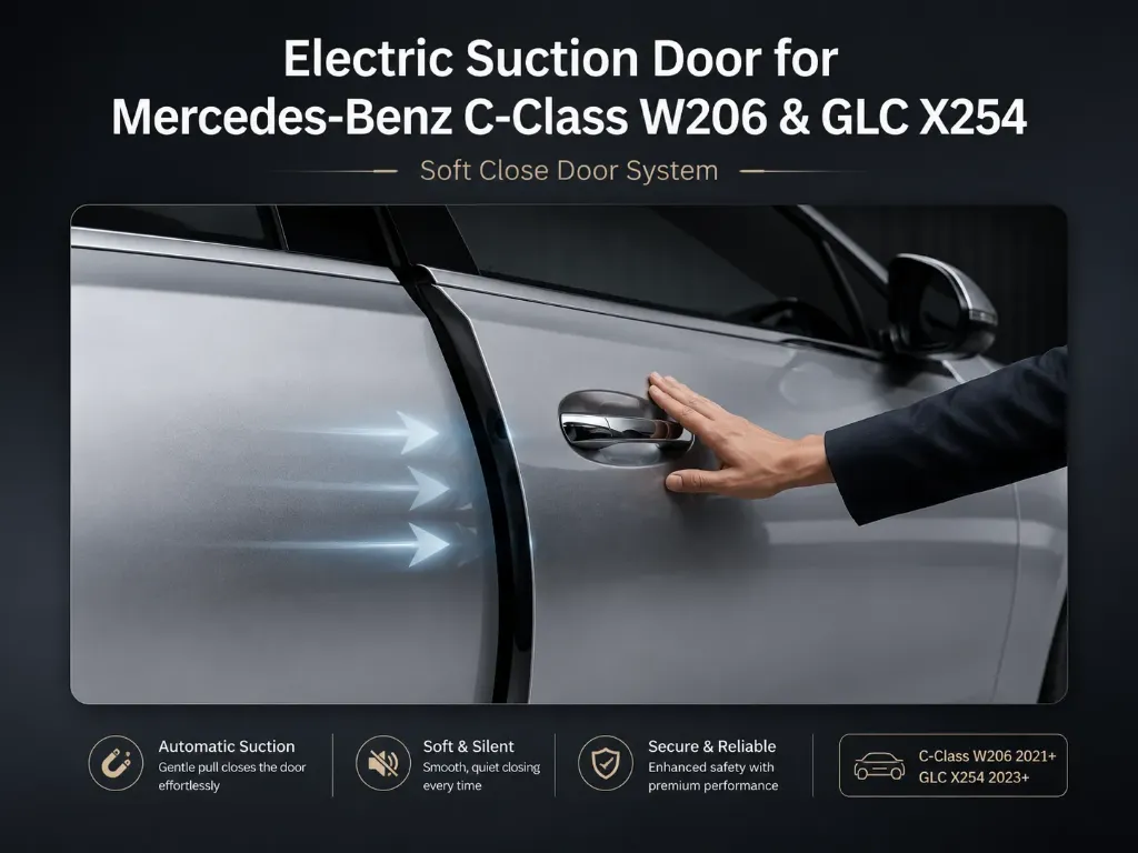 نظام إغلاق أبواب سوفت كلوز كهربائي لمرسيدس C-Class W206 و GLC X254