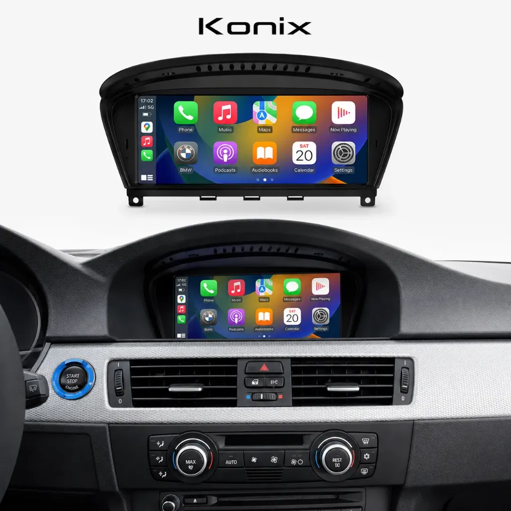Konix شاشة 8.8 بوصة Linux لسيارة BMW الفئة 3 E90 (2009-2011) / الفئة 5 E60 (2009-2010) – نظام CIC